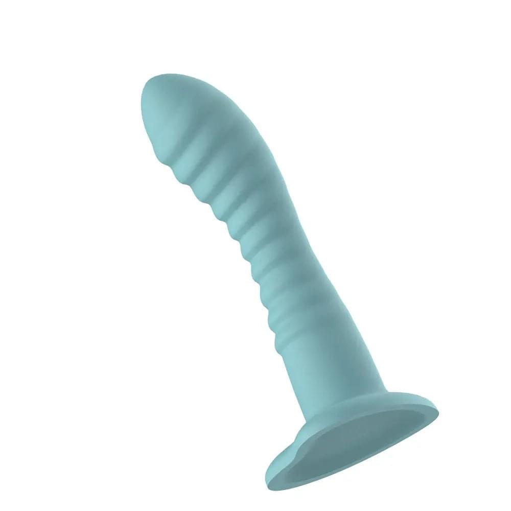 Passion Play Liquid Silicone Ridged Dildo -  -  18 cm Dildo Passion Play Discreet Intimate Essentials.
