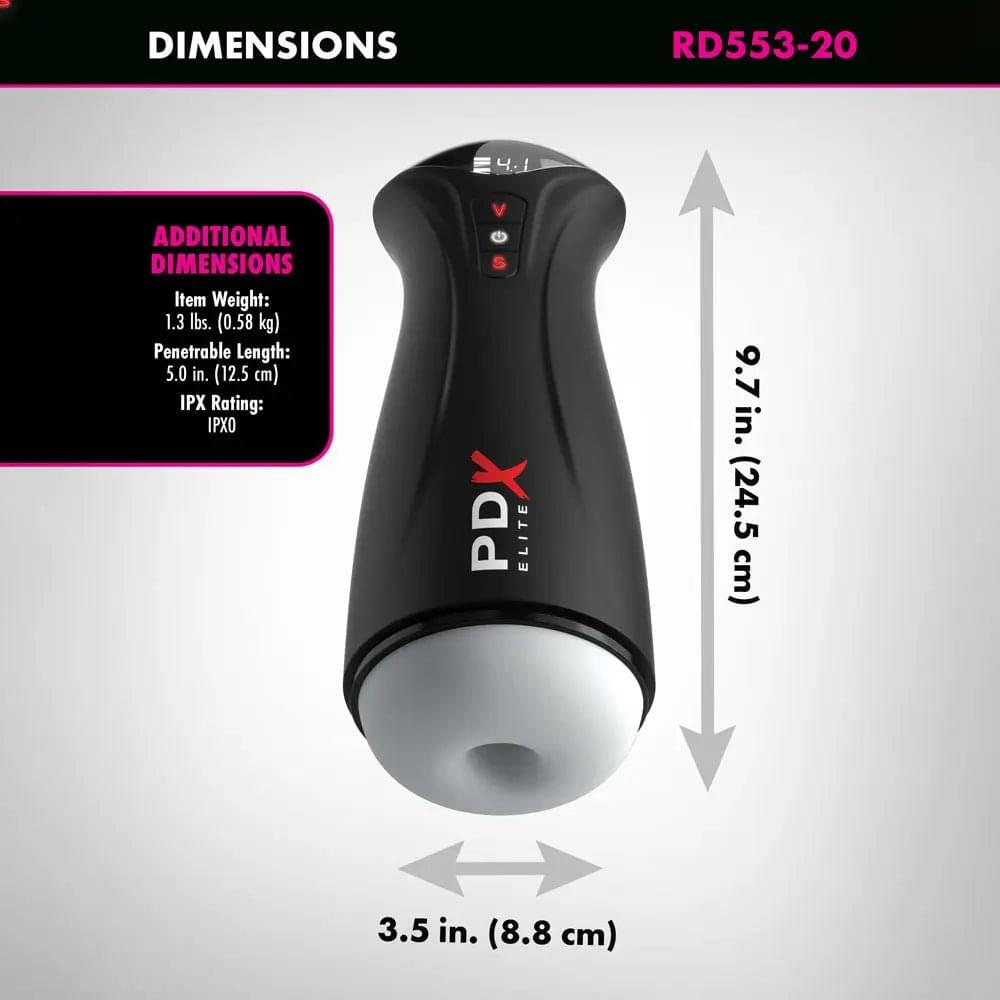 PDX Elite Fuck-Gasm - Flesh - USB Rechargeable Sucking & Vibrating Auto Stroker Pipedream Discreet Intimate Essentials.