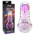 PDX Elite ViewTube XXL LED Stroker - Clear Stroker with LED Lights Pipedream Discreet Intimate Essentials.