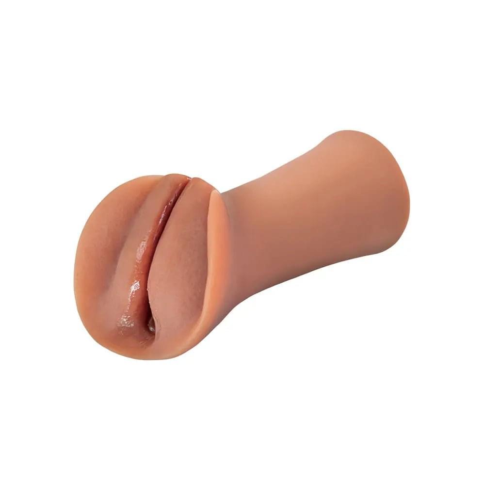 PDX Extreme Wet Pussies - Slippery Slit - Tan - Tan Self-Lubricating Vagina Stroker Pipedream Discreet Intimate Essentials.