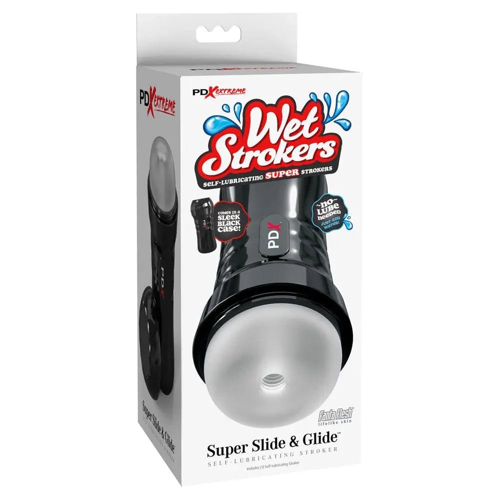 PDX Extreme Wet Strokers Super Slide & Glide -  Stroker Pipedream Discreet Intimate Essentials.