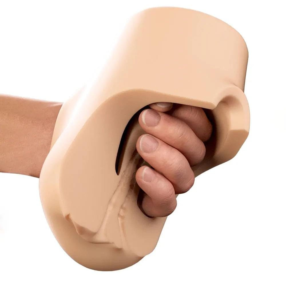 PDX Plus Double Pounder Vibrating Squeeze Stroker -  -  USB Rechargeable Vibrating Vagina Stroker Pipedream Discreet Intimate Essentials.