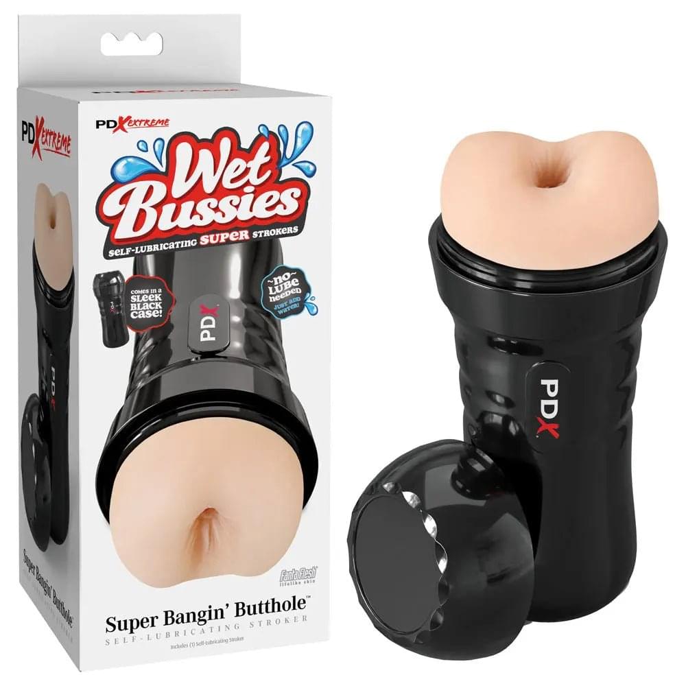 PDX Wet Bussies Super Bangin Butt - Light -  Anal Stroker Pipedream Discreet Intimate Essentials.