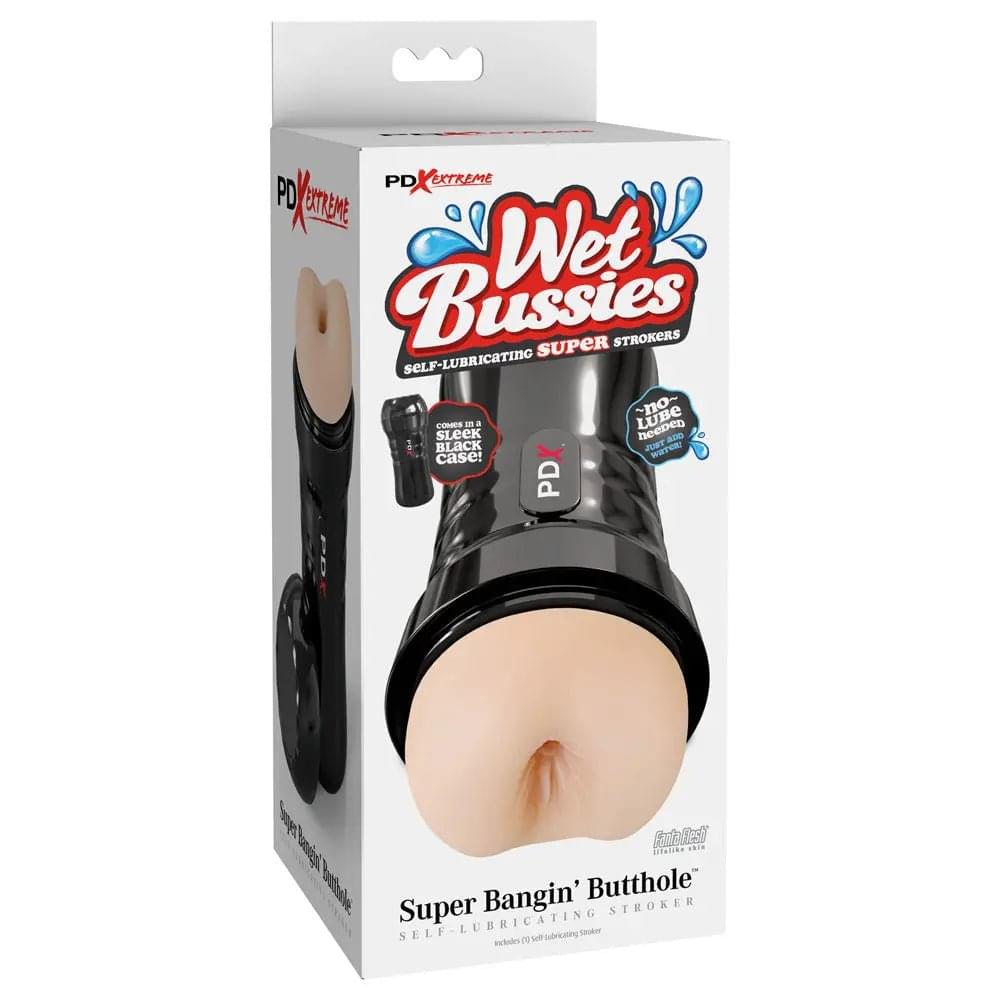 PDX Wet Bussies Super Bangin Butt - Light -  Anal Stroker Pipedream Discreet Intimate Essentials.