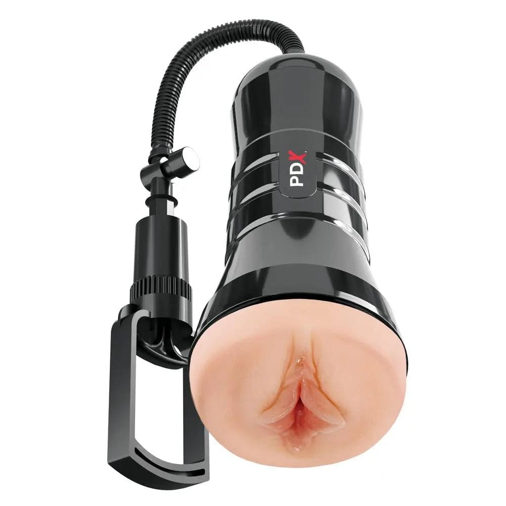 PDX Wet Pussies Super Sucker XXL Stroker -  -  Vagina Stroker with Suction Pump Pipedream Discreet Intimate Essentials.