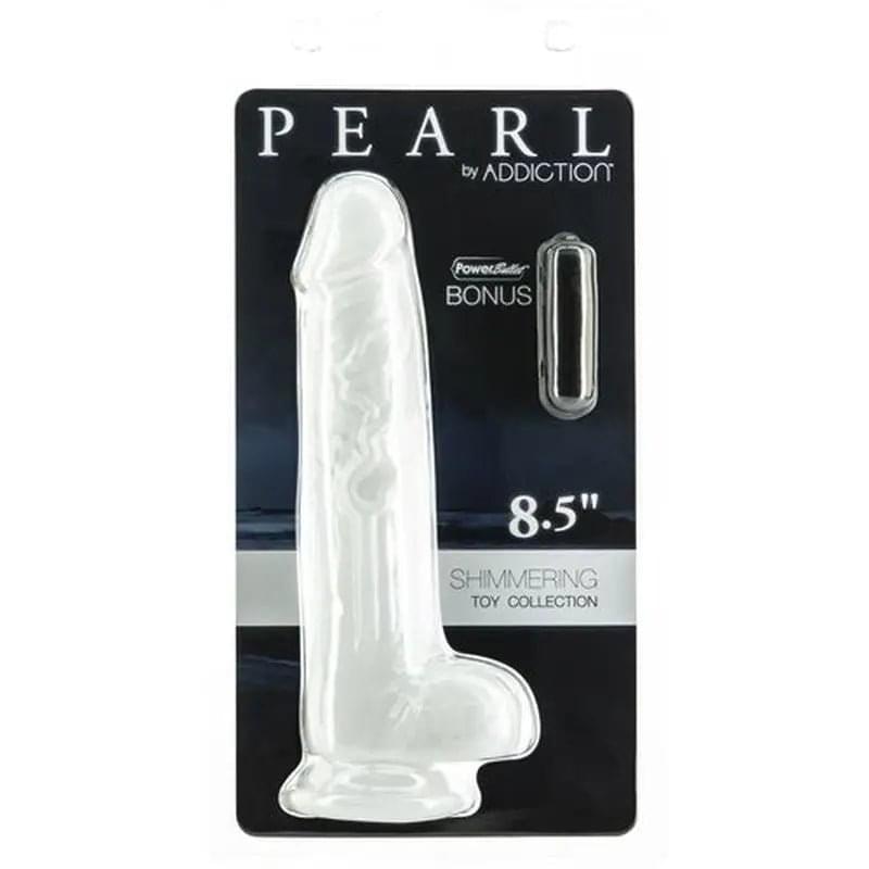 Pearl Dildo 8.5in Pearl White Addiction Discreet Intimate Essentials.