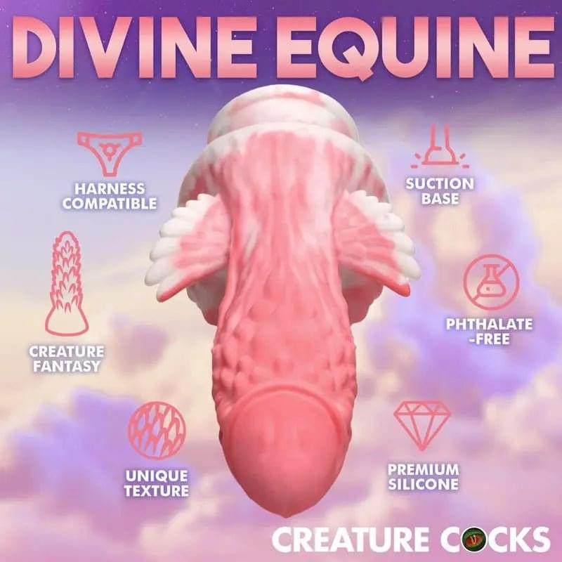 Pegasus Pecker Winged Silicone Dildo Creature Cocks Discreet Intimate Essentials.