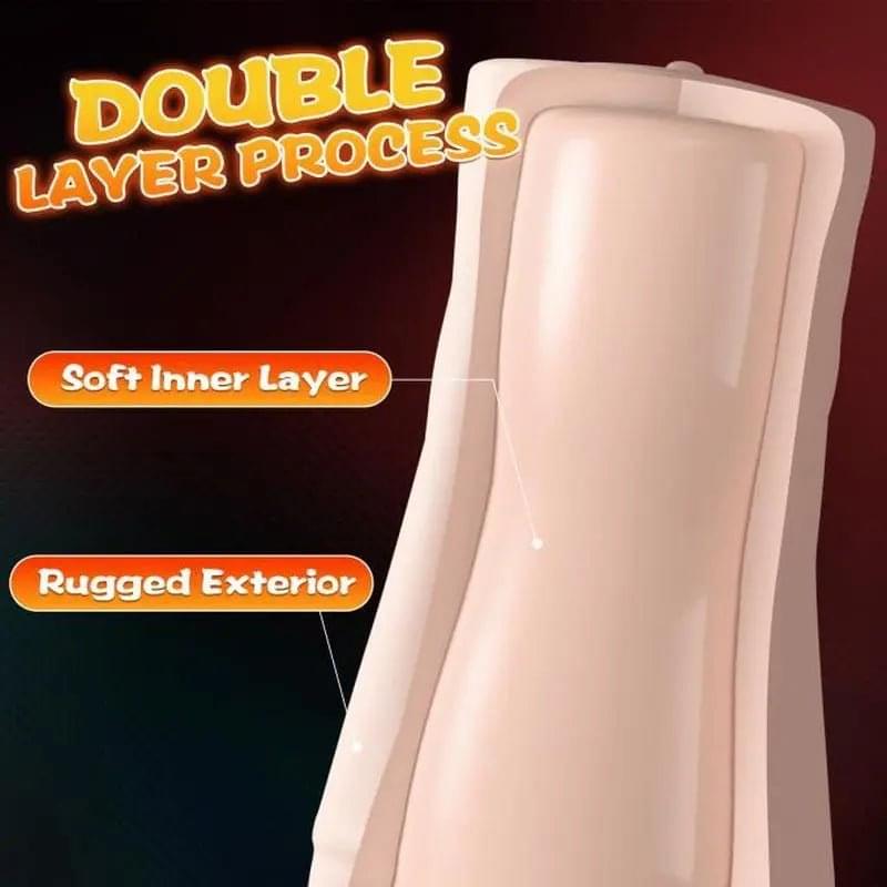 Penny Pussy Dual Layer Vibrating Masturbator XISE Discreet Intimate Essentials.