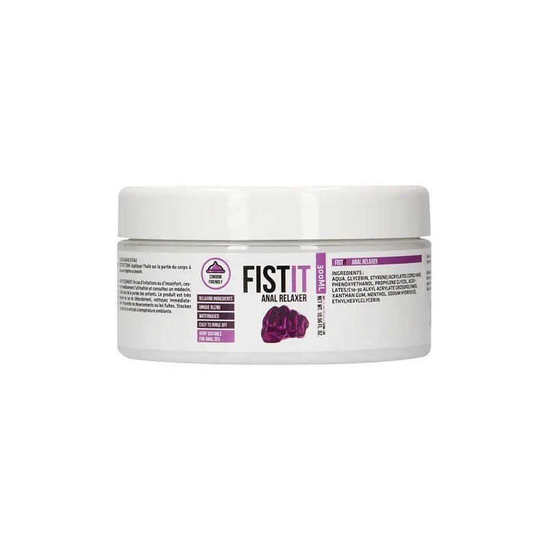 Shop affordable quality PHARMQUESTS Fist-It Anal Relaxer - 300ml - Water Based Relaxing Lubricant - 300 ml Tub - Discreet Intimate Essentials - LOTIONS & LUBES - Shots Toys