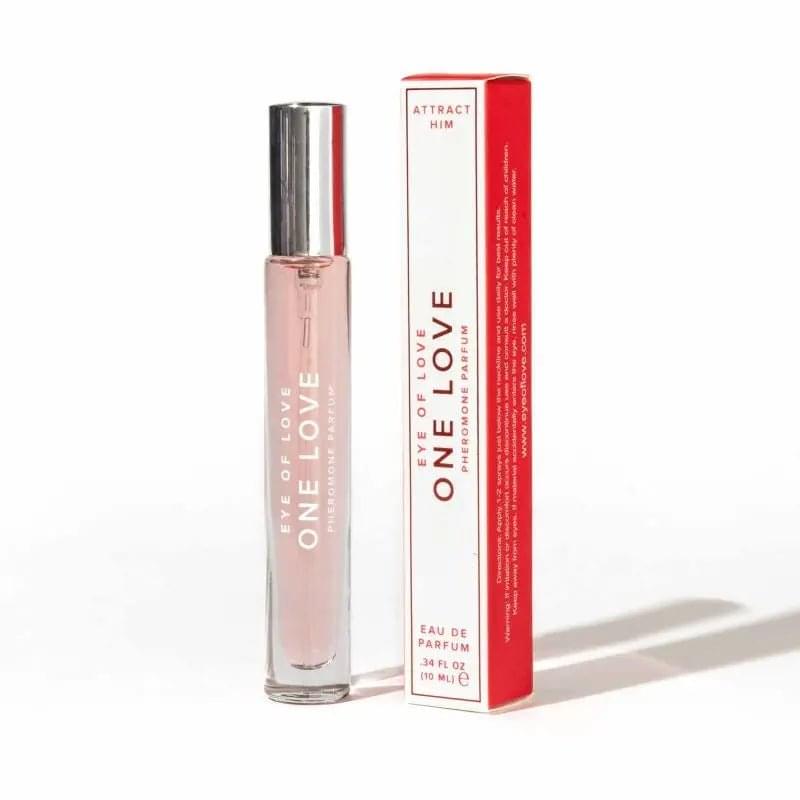 Pheromone Body Spray One Love Attact Him 10ml Eye Of Love Discreet Intimate Essentials.