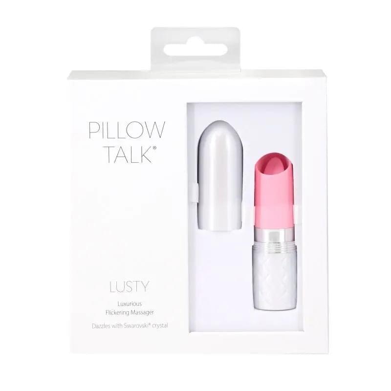 Pillow Talk Lusty Flickering Massager Pink Pillow Talk Discreet Intimate Essentials.