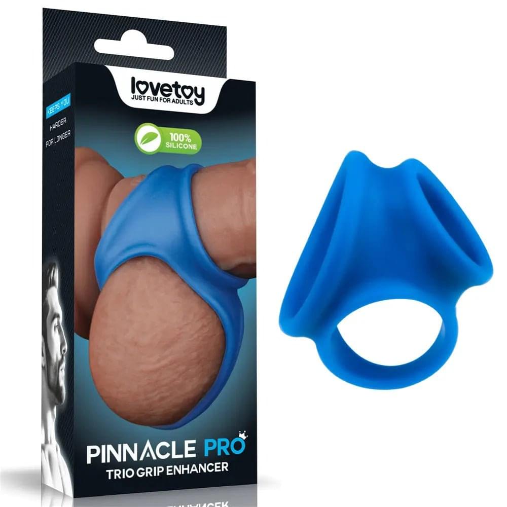 Pinnacle Pro Trio Grip Enhancer -  Cock & Balls Ring Lovetoy Discreet Intimate Essentials.