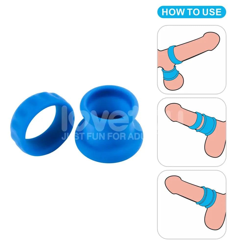 Pinnacle Pro Twin Flex -  Cock & Balls Rings Lovetoy Discreet Intimate Essentials.