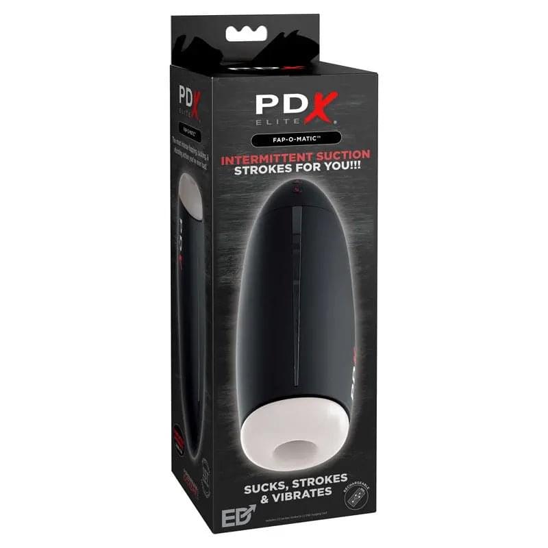 Pipedream Extreme Toys Elite Fap-O-Matic - USB Rechargeable Sucking Masturbator Pipedream Discreet Intimate Essentials.