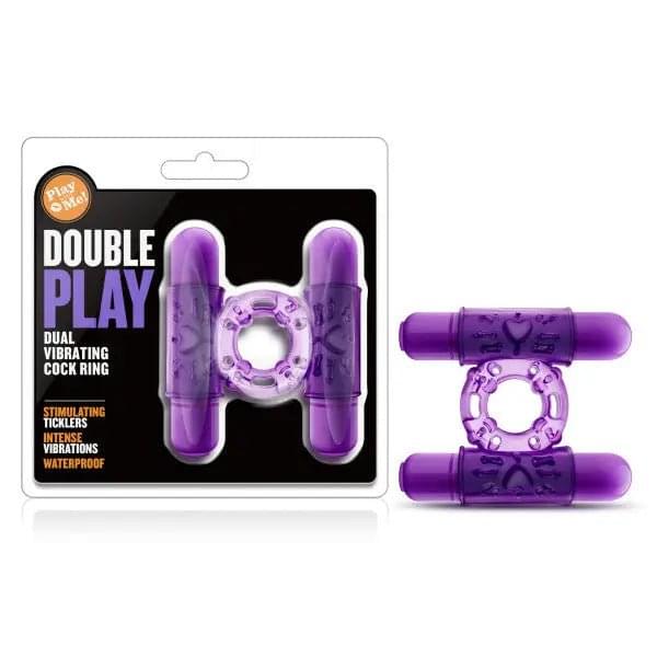 Play With Me - Double Play -  Dual Vibrating Cock Ring Blush Novelties Discreet Intimate Essentials.