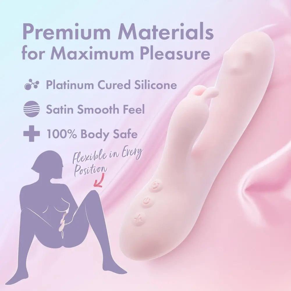 Play With Me - Fairy Flutter -  19.7 cm USB Rechargeable Rabbit Vibrator Blush Novelties Discreet Intimate Essentials.