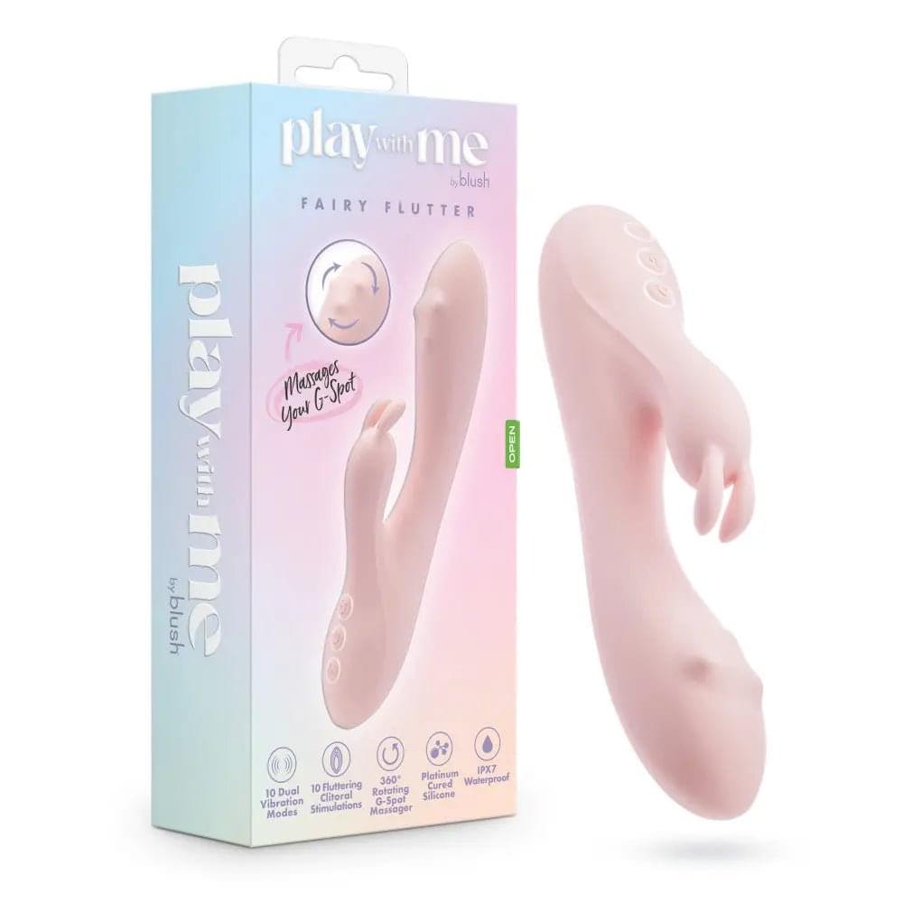 Play With Me - Fairy Flutter -  19.7 cm USB Rechargeable Rabbit Vibrator Blush Novelties Discreet Intimate Essentials.