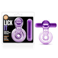 Play With Me - Lick It -  Vibrating Cock & Ball Rings Blush Novelties Discreet Intimate Essentials.