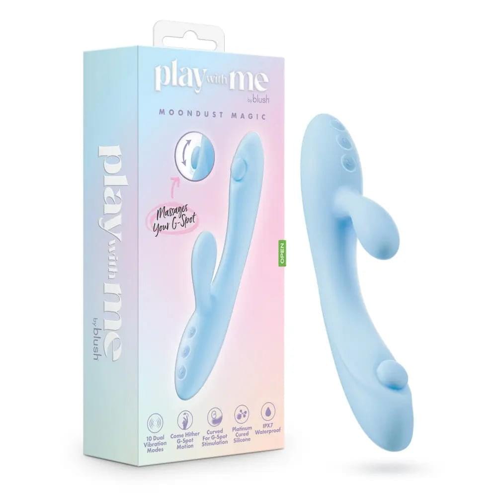 Play With Me - Moondust Magic -  20.3 cm USB Rechargeable Rabbit Vibrator Blush Novelties Discreet Intimate Essentials.