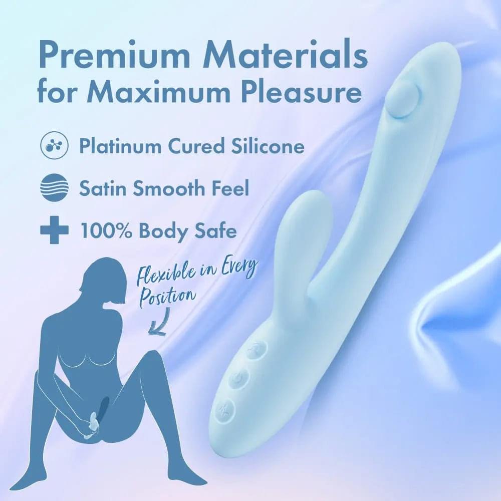 Play With Me - Moondust Magic -  20.3 cm USB Rechargeable Rabbit Vibrator Blush Novelties Discreet Intimate Essentials.