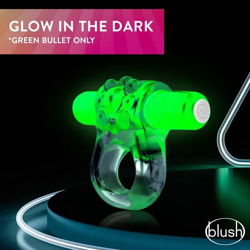 Play With Me Teaser Vibrating C-Ring - G - Blush Novelties Discreet Intimate Essentials.