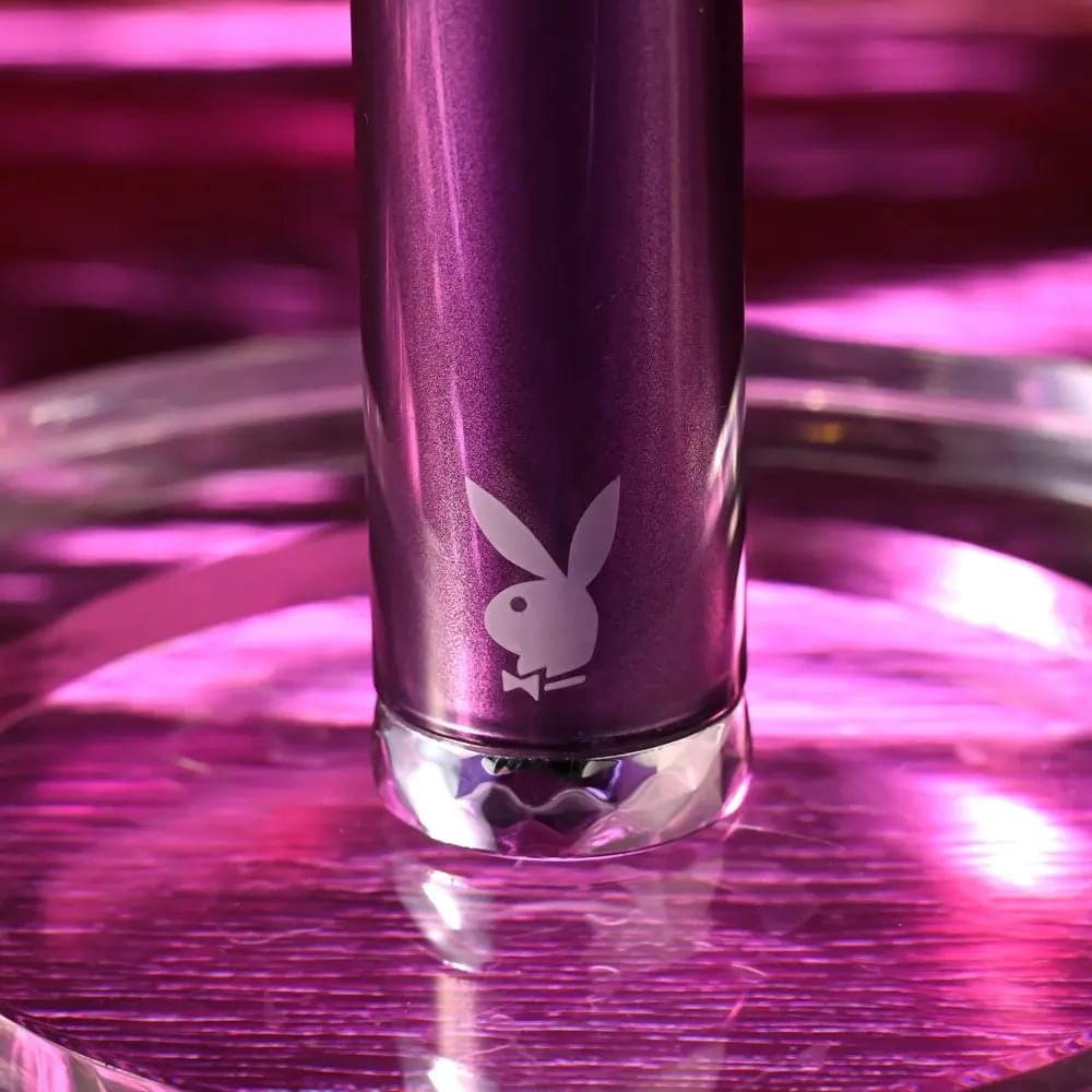 Playboy Pleasure AMETHYST -  12.4 cm USB Rechargeable Glass Tipped Mini Vibrator Playboy Pleasure Discreet Intimate Essentials.