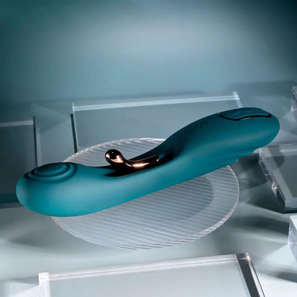 Playboy Pleasure AURELIE -  22.7 cm USB Rechargeable Vibrator with Internal Flicker Playboy Pleasure Discreet Intimate Essentials.