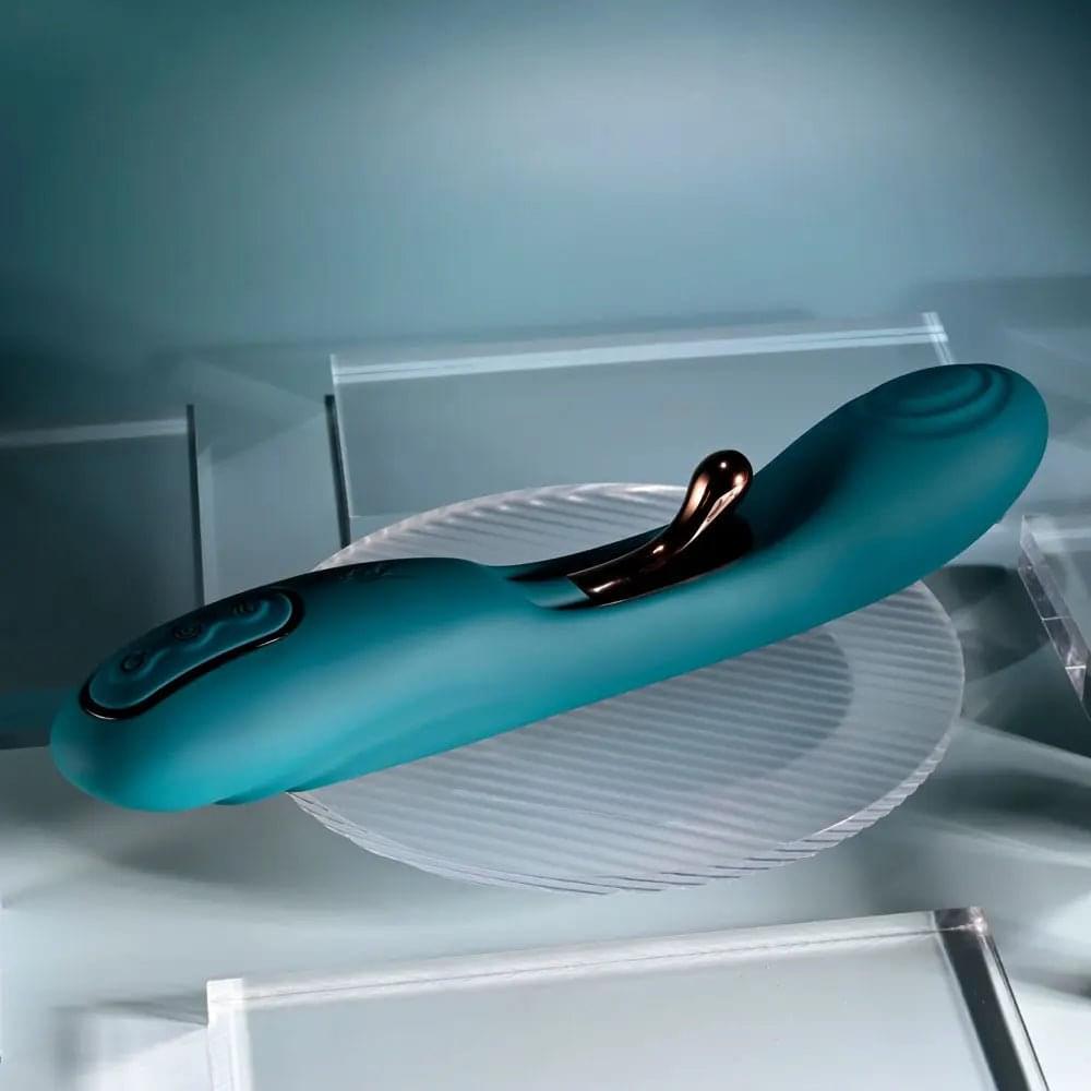Playboy Pleasure AURELIE -  22.7 cm USB Rechargeable Vibrator with Internal Flicker Playboy Pleasure Discreet Intimate Essentials.