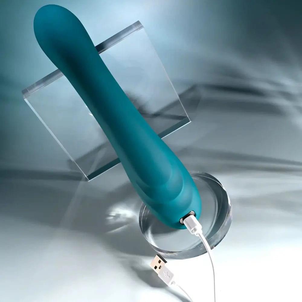 Playboy Pleasure AURELIE -  22.7 cm USB Rechargeable Vibrator with Internal Flicker Playboy Pleasure Discreet Intimate Essentials.