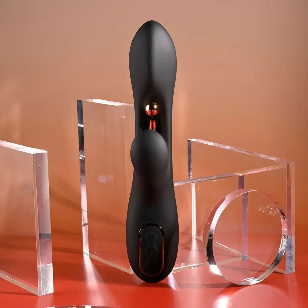 Shop affordable quality Playboy Pleasure AUREUS - 22.7 cm USB Rechargeable Rabbit Vibrator with Internal Flicker - Discreet Intimate Essentials - VIBRATORS - Playboy Pleasure