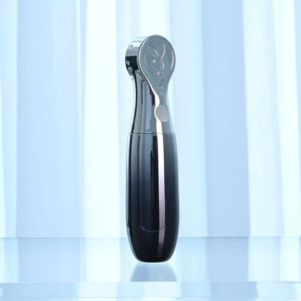 Playboy Pleasure BON VOYAGE - /Chrome 18.7 cm USB-C Rechargeable Tapping Vibrator Playboy Pleasure Discreet Intimate Essentials.