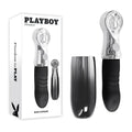 Playboy Pleasure BON VOYAGE - /Chrome 18.7 cm USB-C Rechargeable Tapping Vibrator Playboy Pleasure Discreet Intimate Essentials.