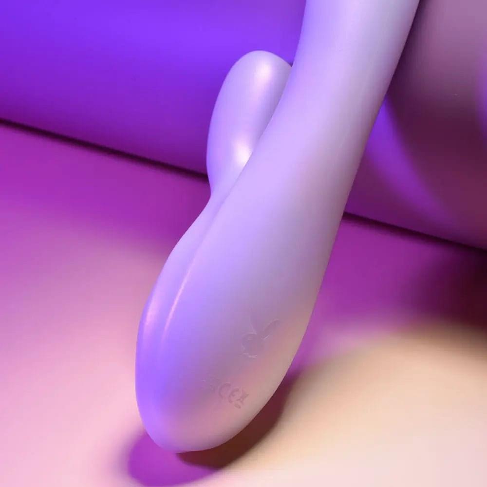 Playboy Pleasure BUMPING BUNNY - Opal 22.9 cm USB Rechargeable Thrusting & Warming Rabbit Vibrator Playboy Pleasure Discreet Intimate Essentials.