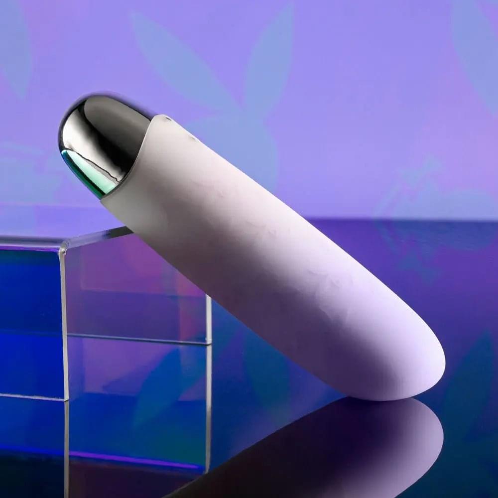 Playboy Pleasure BUNNY BUNCH - Pearl 11.3 cm USB Rechargeable Bullet Playboy Pleasure Discreet Intimate Essentials.