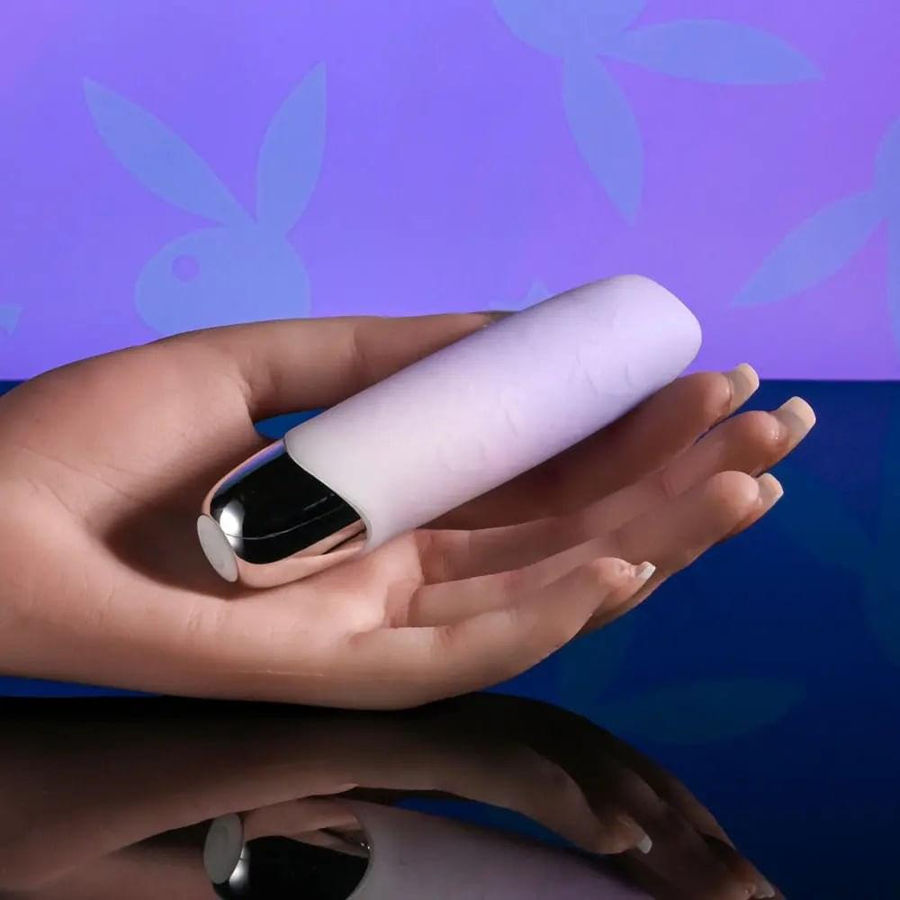 Playboy Pleasure BUNNY BUNCH - Pearl 11.3 cm USB Rechargeable Bullet Playboy Pleasure Discreet Intimate Essentials.