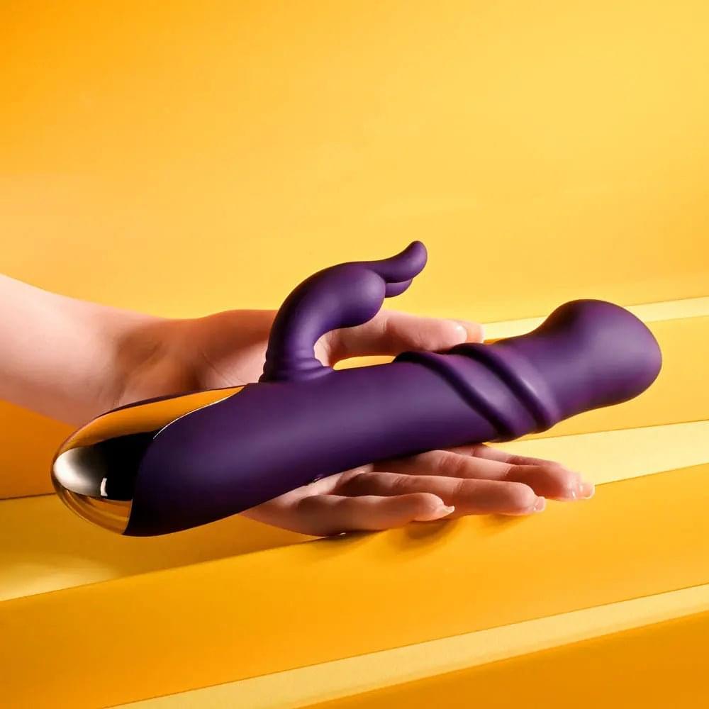 Playboy Pleasure BUNNY PUNCH -  24.4 cm USB Rechargeable Twirling Rabbit Vibrator Playboy Pleasure Discreet Intimate Essentials.