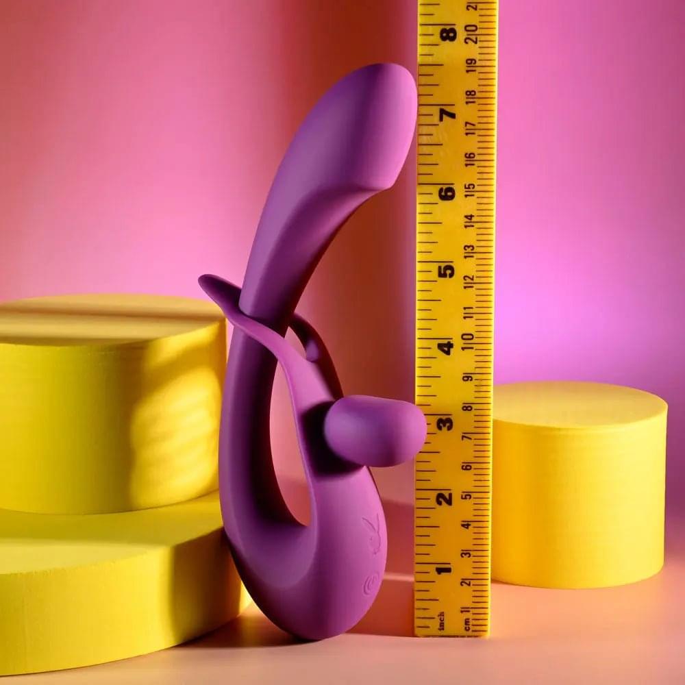 Playboy Pleasure CHA CHA SLIDE -  20 cm USB Rechargeable Rabbit Vibrator Playboy Pleasure Discreet Intimate Essentials.