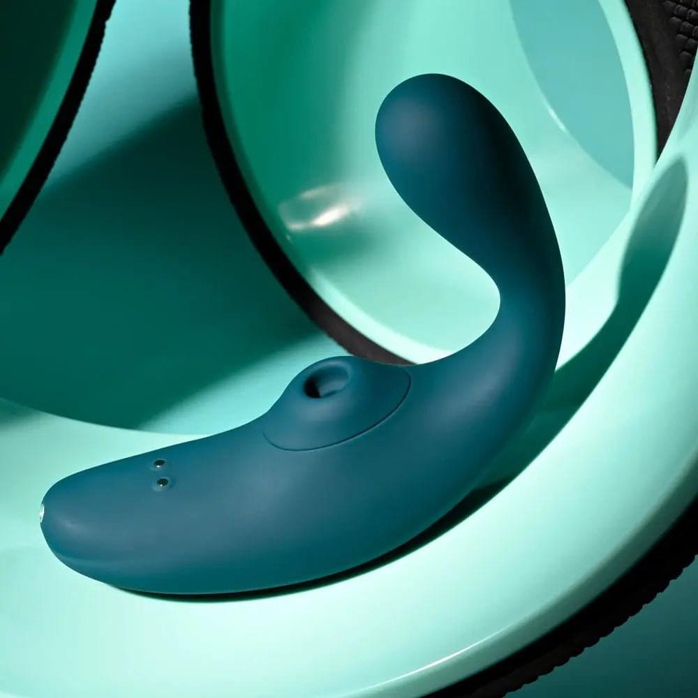 Playboy Pleasure CHARMER -  USB Rechargeable Vibrator with Clitoral Suction Playboy Pleasure Discreet Intimate Essentials.