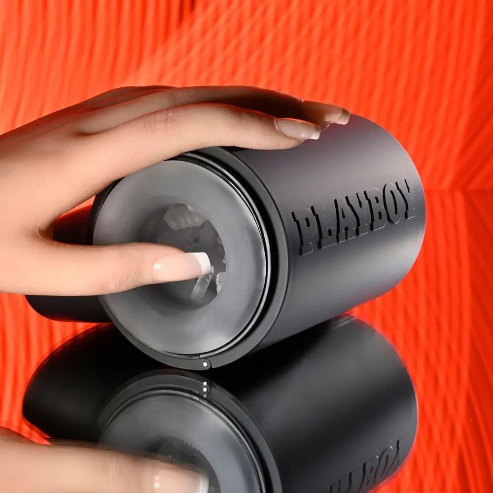 Playboy Pleasure COME ALONG - USB Rechargeable Vibrating Stroker Playboy Pleasure Discreet Intimate Essentials.