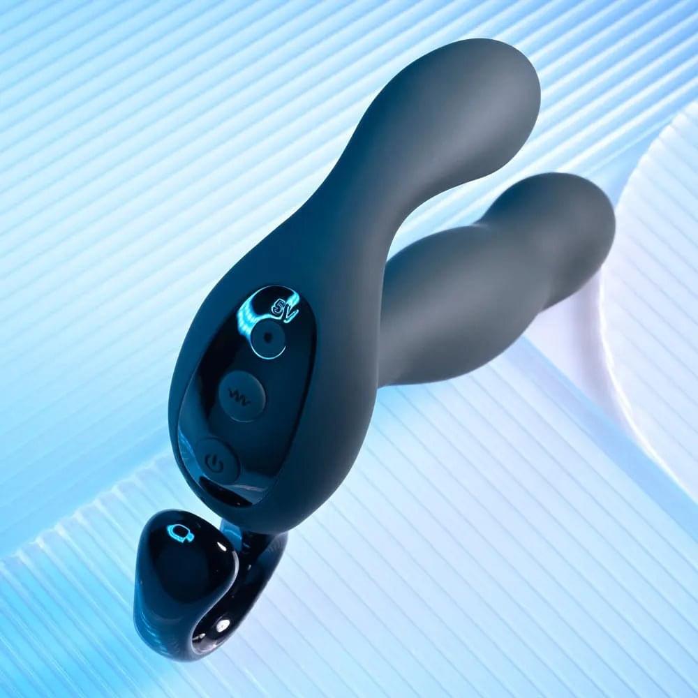 Playboy Pleasure COME HITHER -  13.2 cm USB Rechargeable Vibrating Prostate Massager with Wireless Remote Control Playboy Pleasure Discreet Intimate Essentials.