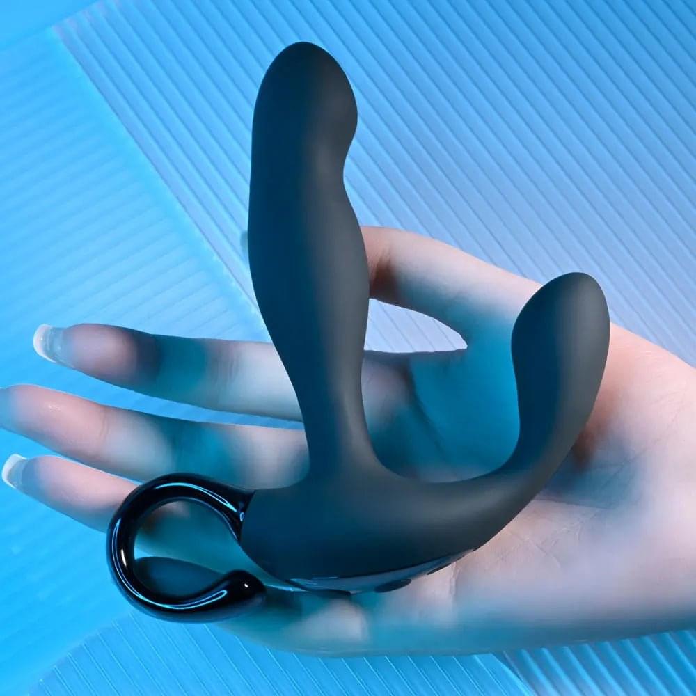 Playboy Pleasure COME HITHER -  13.2 cm USB Rechargeable Vibrating Prostate Massager with Wireless Remote Control Playboy Pleasure Discreet Intimate Essentials.