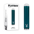 Playboy Pleasure EMERALD -  9.1 cm USB Rechargeable Glass Tipped Bullet Playboy Pleasure Discreet Intimate Essentials.
