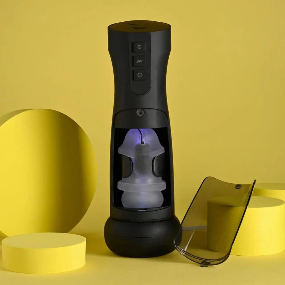 Playboy Pleasure END GAME - USB Rechargeable Vibrating & Self Sanitising Stroker Playboy Pleasure Discreet Intimate Essentials.
