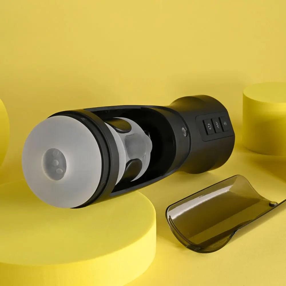 Playboy Pleasure END GAME - USB Rechargeable Vibrating & Self Sanitising Stroker Playboy Pleasure Discreet Intimate Essentials.