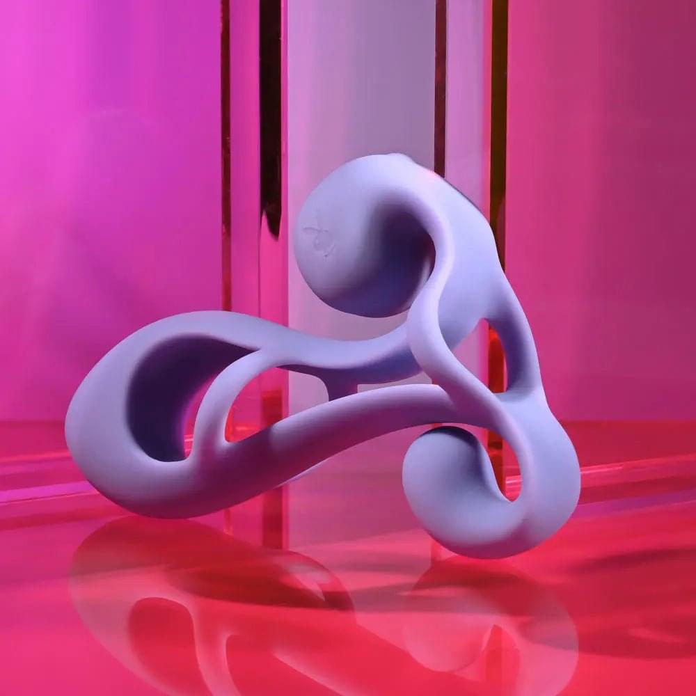Playboy Pleasure FANTASY CAGE -  USB Rechargeable Vibrating Penis Sleeve Playboy Pleasure Discreet Intimate Essentials.