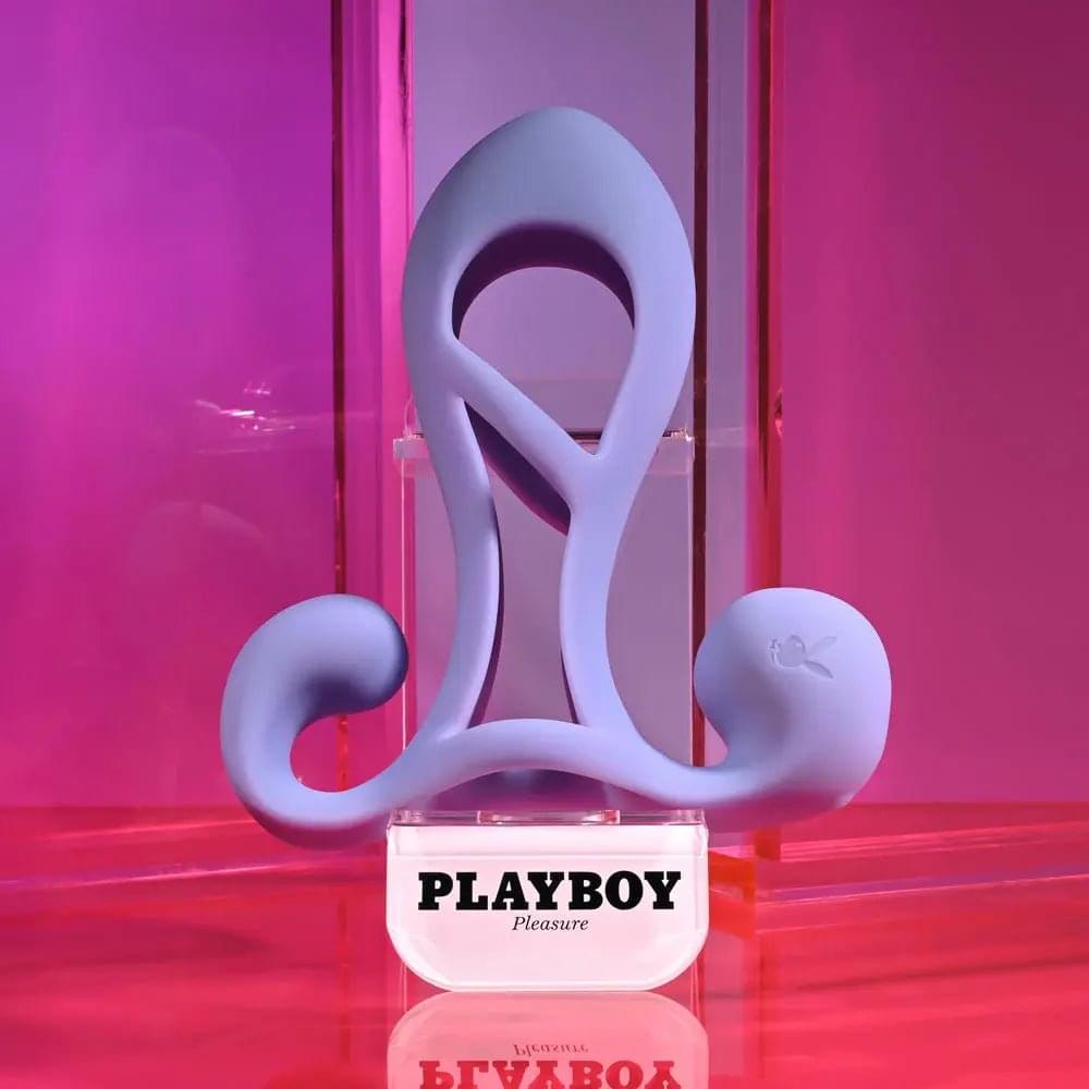 Playboy Pleasure FANTASY CAGE -  USB Rechargeable Vibrating Penis Sleeve Playboy Pleasure Discreet Intimate Essentials.