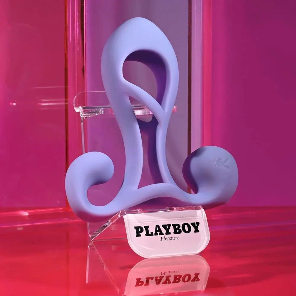 Playboy Pleasure FANTASY CAGE -  USB Rechargeable Vibrating Penis Sleeve Playboy Pleasure Discreet Intimate Essentials.