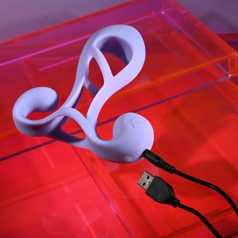 Playboy Pleasure FANTASY CAGE -  USB Rechargeable Vibrating Penis Sleeve Playboy Pleasure Discreet Intimate Essentials.
