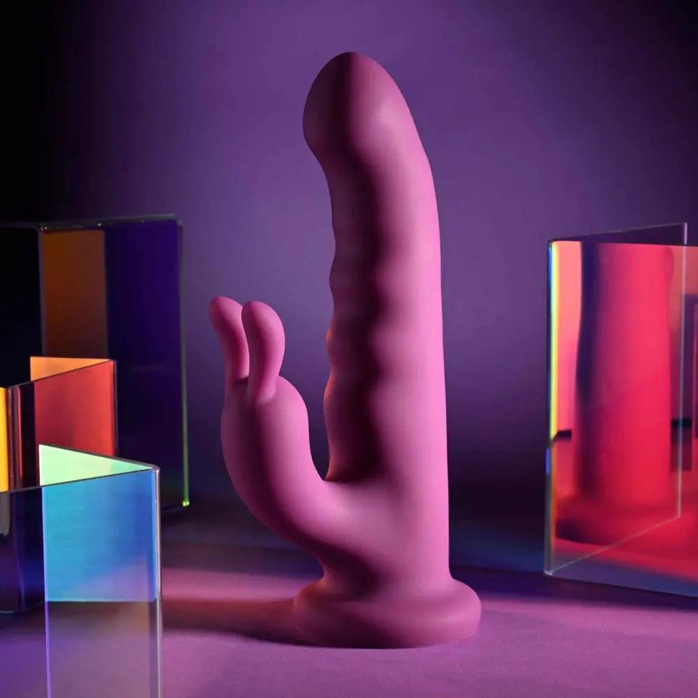 Playboy Pleasure FLUFFLE -  19.7 cm USB Rechargeable Rabbit Vibrator Playboy Pleasure Discreet Intimate Essentials.