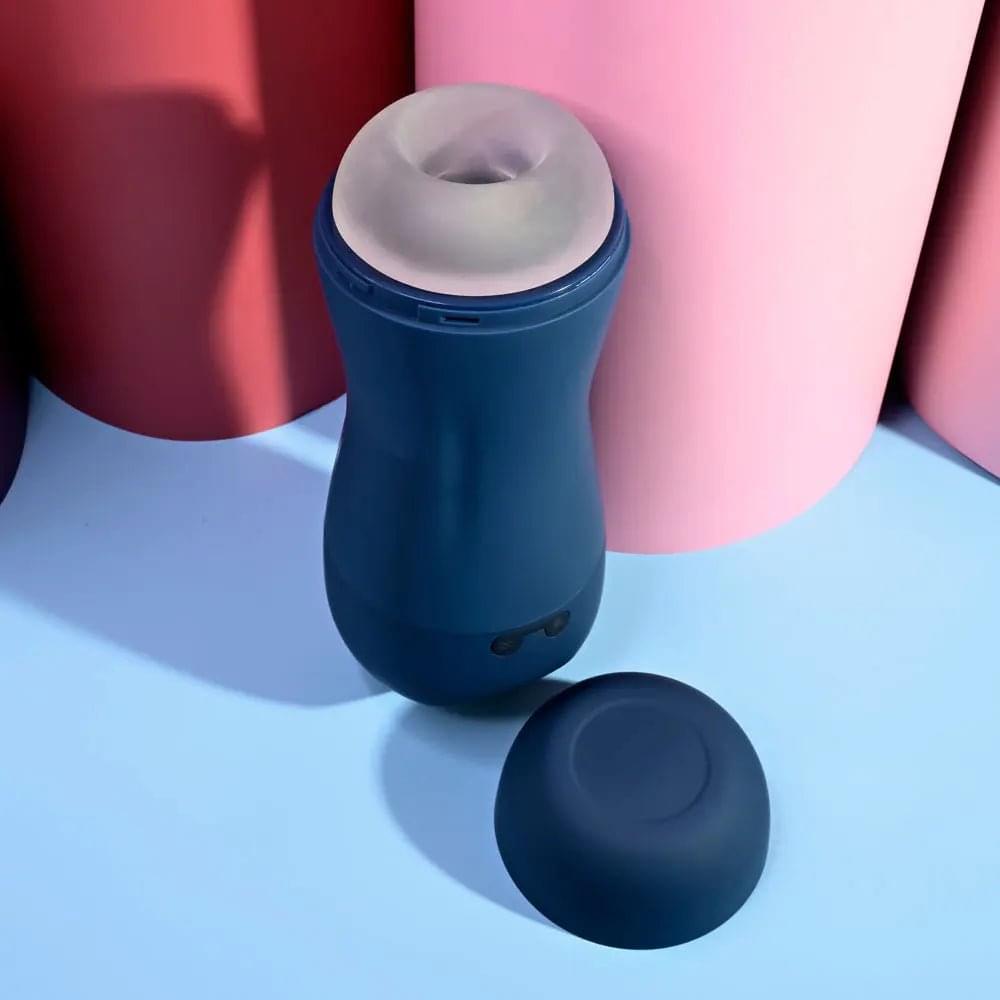 Playboy Pleasure GUSTO - USB Rechargeable Vibrating & Sucking Masturbator Playboy Pleasure Discreet Intimate Essentials.